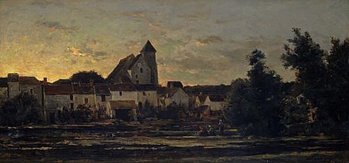 View of Montigny-sur-Loing, 1858, Charles-François Daubigny