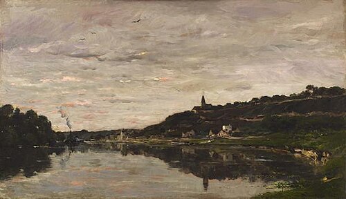 A View of Herblay, 1869, Charles-François Daubigny