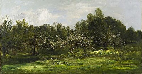 Orchard in Blossom (Les Pommiers en Fleur), 1874, Charles-François Daubigny