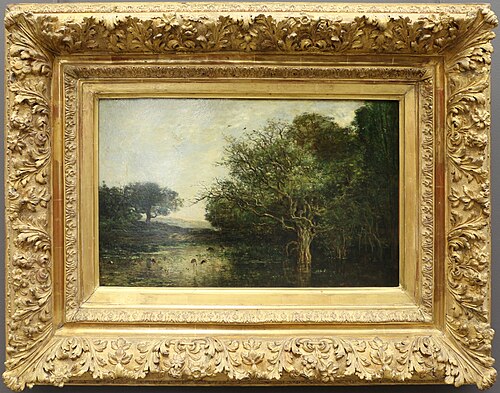 La Mare aux hérons, 1857, Charles-François Daubigny