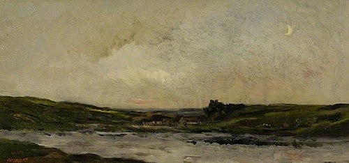On the River Oise, , Charles-François Daubigny