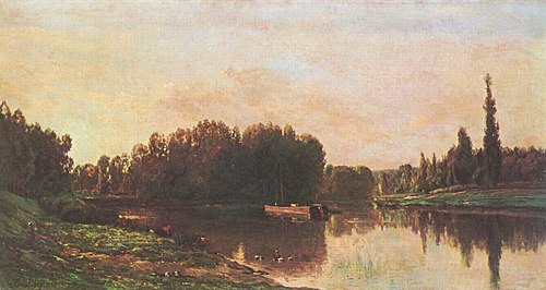 Confluence de la Seine et de l'Oise, 1868, Charles-François Daubigny