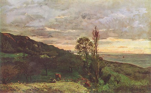 Paysage, près de Villerville (Calvados, Basse-Normandie, France, 1873, Charles-François Daubigny