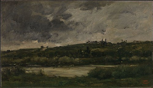 Elvelandskap, 1859, Charles-François Daubigny