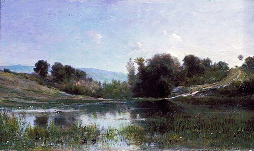 Pond at Gylieu, 1854, Charles-François Daubigny