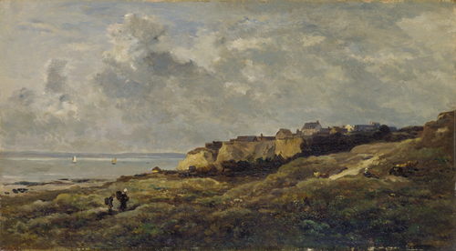 Coastal Landscape in Normandy (Villerville-sur-Mer), 1868, Charles-François Daubigny