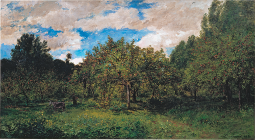 Le verger., 1876, Charles-François Daubigny