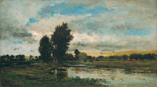 French River Scene, 1871, Charles-François Daubigny