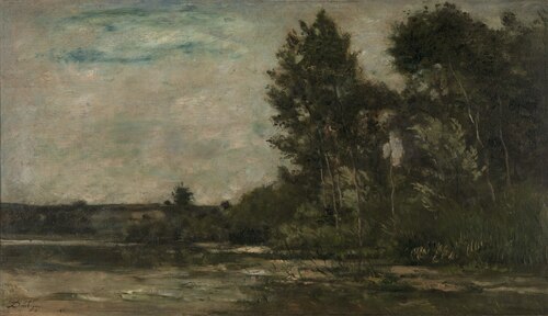 Scène de rivière, 1865, Charles-François Daubigny