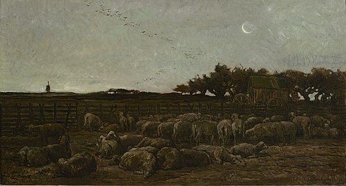 Le parc à moutons, 1861, Charles-François Daubigny