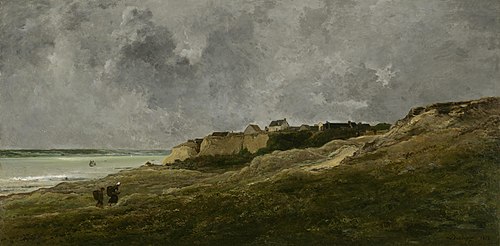 Cliffs at Villerville-sur-Mer, 1872, Charles-François Daubigny