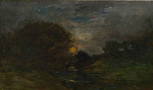 La lune rousse, 1875, Charles-François Daubigny