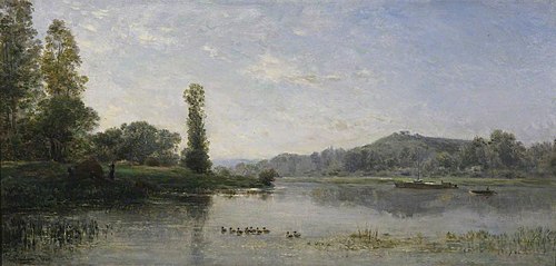 Landscape with a River, 1860, Charles-François Daubigny