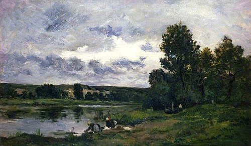 Les laveuses, 1873, Charles-François Daubigny
