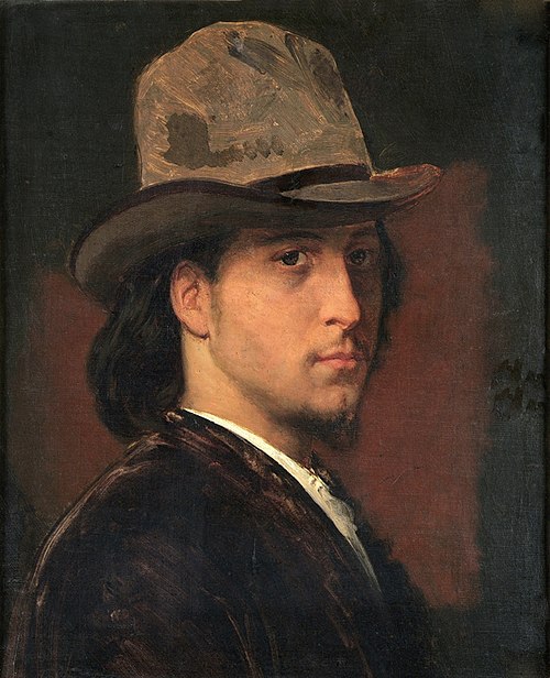 Autoportrait à l'âge de dix-huit ans, 1861, Léon Philippet