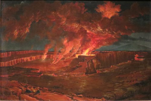 Kilauea by Night, 1842, Titian Ramsay Peale