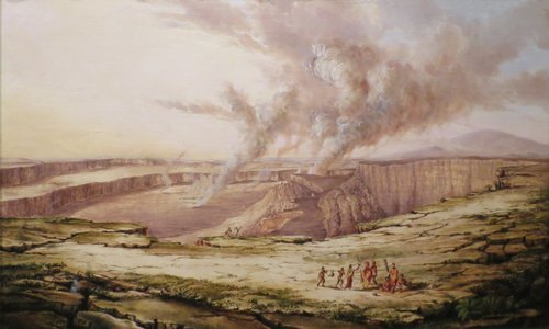 Kilauea by Day, 1842, Titian Ramsay Peale