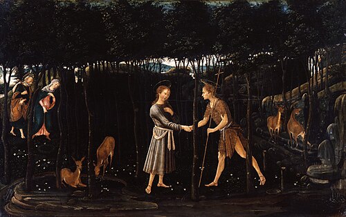The Meeting of the Young Christ and the Young St. John, 1475, Jacopo del Sellaio