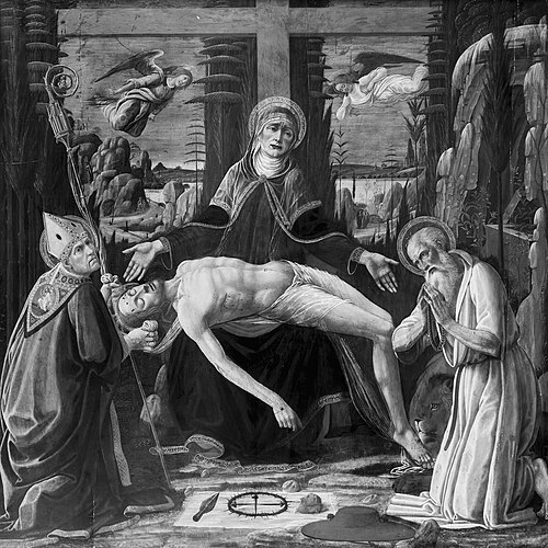 Lamentation of Christ, 1500, Jacopo del Sellaio