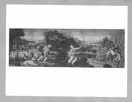 Orpheus, Eurydice and Aristaeus, 1467, Jacopo del Sellaio