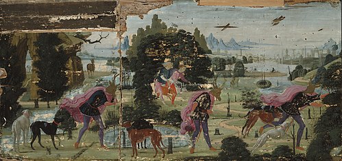 Actaeon Turned into a Stag, 1485, Jacopo del Sellaio