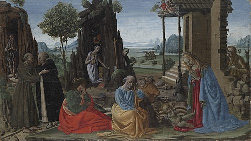The Mystical Nativity, 1492, Jacopo del Sellaio