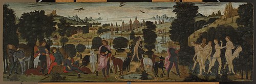 Diana and Actaeon, 1485, Jacopo del Sellaio