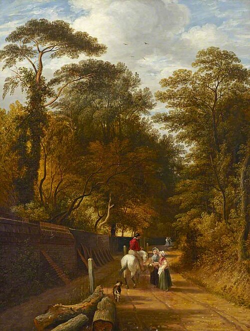 Nightingale Lane, Kensington, 1836, Thomas Christopher Hofland