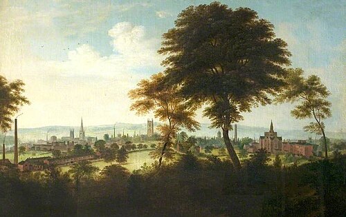 A View of Derby from Rowditch, 1852, Henry Lark Pratt