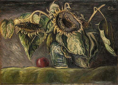Bloemstilleven met zonnebloemen, 1913, Elie Smalhout