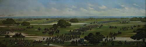 Marcha del Ejército Argentino a tomar posiciones para el ataque a Curupaytí el 22/09/1866, 1902, Luis Candido Lopez