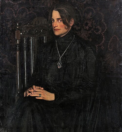 Clara Rilke Westhoff, 1902, Oskar Zwintscher