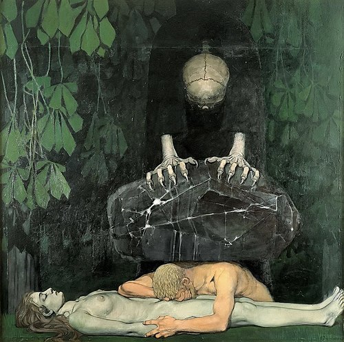 Grief, 1898, Oskar Zwintscher