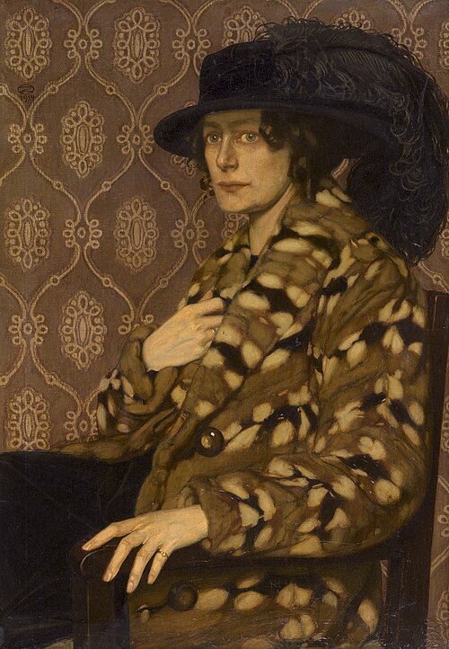 Adele im Hamsterpelz, 1914, Oskar Zwintscher