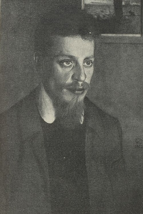 Bildnis Rainer Maria Rilke, 1902, Oskar Zwintscher
