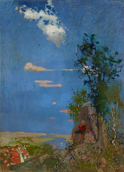 Frühling, 1895, Oskar Zwintscher