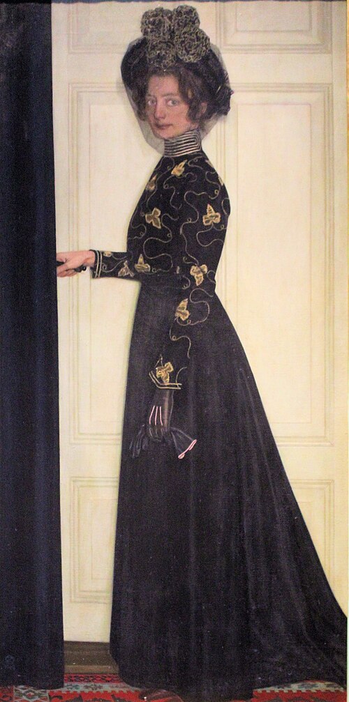 Portrait of the artist's wife, 1902, Oskar Zwintscher
