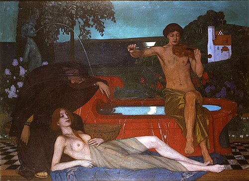 Die Melodie, 1903, Oskar Zwintscher