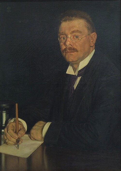 Schriftsteller Ottomar Enking, 1911, Oskar Zwintscher