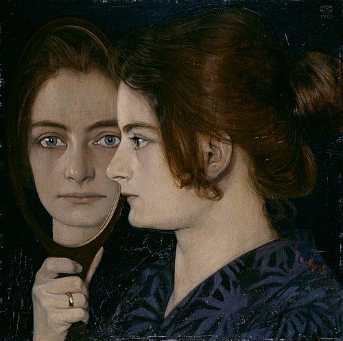 Portrait de l'épouse de l'artiste, 1901, Oskar Zwintscher