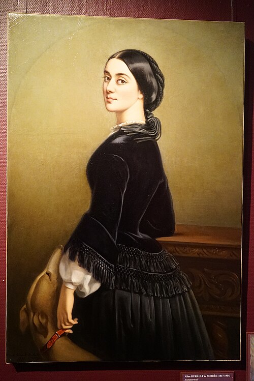 Autoportrait, 1850, Aline Hurault de Sorbée