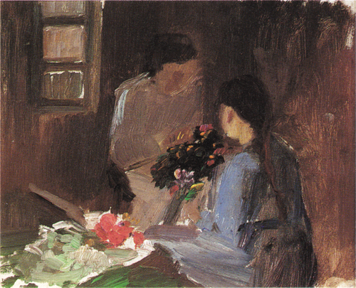 Arranging flowers, 1910, Anna Ancher