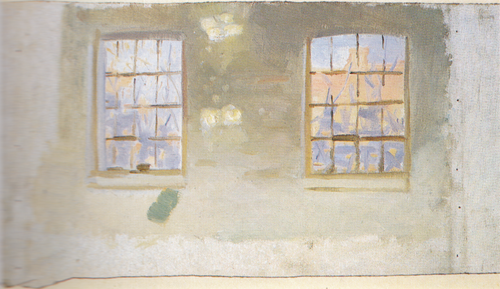 A room with large windows. Study, 1906, Anna Ancher