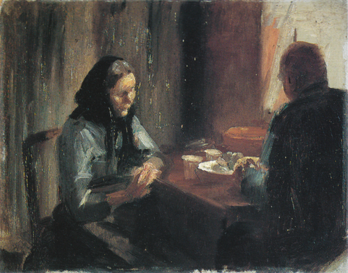 At the meal, 1880, Anna Ancher