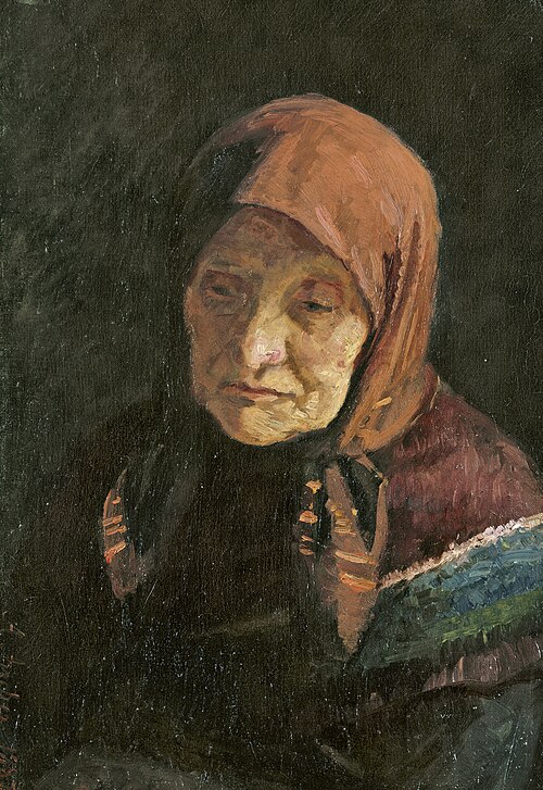 An old wife of a fisherman, 1887, Anna Ancher