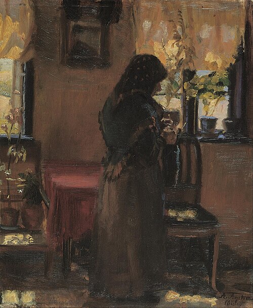 An old woman in her room., 1888, Anna Ancher