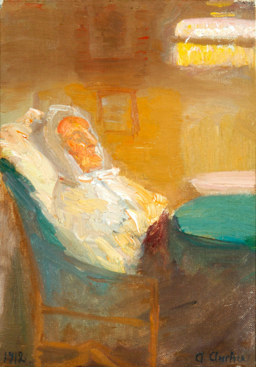 My Mother Mrs. Brøndum. Study., 1912, Anna Ancher