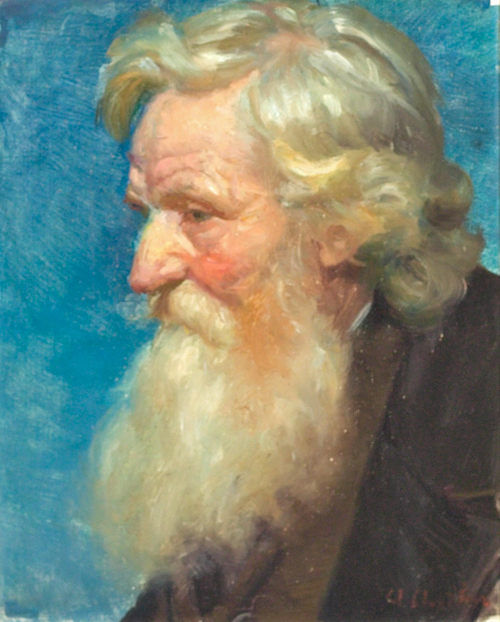 Portrait of a gentleman., 1917, Anna Ancher