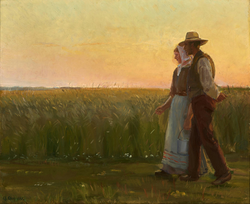 A chap and a girl., 1896, Anna Ancher