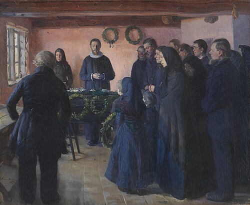 A Funeral, 1891, Anna Ancher